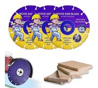 Kizaten 3Pcs Disque à Tronçonner,125 mm Disque à Tronçonner Carbide Multi Wheel,Disque a Tronconner Bois pour Meuleuse d'Angle Pour Planches,Caoutchouc,Contreplaqué,Clous en Acier