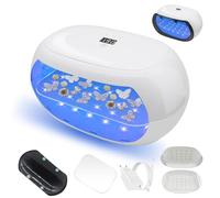 Kizaten Lampe à Résines UV Double Face Lampes à Durcir la Résines,Utilisable Séparément,Lampe à Résine UV 60W pour un Durcissement Rapide avec Affichage LED pour Résine,Bricolage,Fabrication de Bijoux