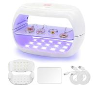 Kizaten Lampe à Résines UV Double Face Lumière,36 W Lampe à Résine UV à Durcissement Rapide pour le Durcissement de la Résine,Avec affichage LED pour le Bricolage,Résines,Fabrication de Bijoux