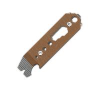 Kizer Pac-Bar Stonewashed Ti&G10 handle - Brown T122A2