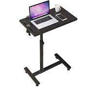 KJAKSXNSE Bureau Portable Portable Panier INCLINABLE Panneau réglable Poste de Travail Informatique, Stand- up Plateau Support Mobile, Accueil Table Chevet étude, 2 Couleurs 63-92cm(Nero)