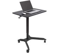KJAKSXNSE Réglable Bureau d' Ordinateur Portable Chariot Mobile, de Levage pneumatique Permanent Podium, Pratique Accueil Table Chevet Plateau Support 2 Couleurs 67-103cm(Coffee Color)