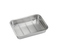 KJBDQQH Grille Barbecue Filet de Barbecue en Acier Inoxydable 304, Grillage rectangulaire, Petite Grille Drainage pour Barbecues | Color 8