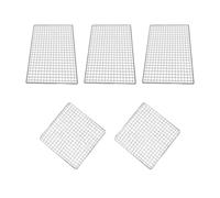 KJBDQQH Grille Barbecue Grilles de Gril en Fil métallique, Filet antiadhésif réutilisable, Barbecue carré pour Barbecues | 30x40cm