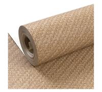 KJBDQQH Papier Peint Papier peint PVC uni, couleur unie, lin, motif imitation paille tissée, non autocollant, imperméable, minimaliste pour porte murale