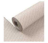 KJBDQQH Papier Peint Papier peint PVC uni, couleur unie, lin, motif imitation paille tissée, non autocollant, imperméable, minimaliste pour porte murale