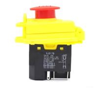 KJD17B Interrupteur à bouton-poussoir électromagnétique étanche, interrupteur à bouton-poussoir marche/arrêt, pour outil électrique industriel et machine-outil, machine de découpe, scie de table