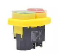 KJD17B Interrupteur à bouton-poussoir magnétique étanche 4 broches AC 220 V 18 A pour outils de jardinage et outils électriques industriels