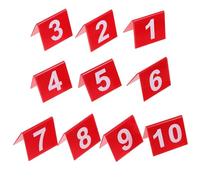 KJHBV 10pcs Numéros Tables de Restaurant Double Face en Acrylique, Design Minimaliste Chiffres Lisibles, Nettoyage Facile, Adaptés pour Fête D'anniversaire et Réceptions