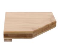 KJHBV 1ensemble Étagère Murale Angle Bambou Rangement Flottant sans Perçage Meuble Angle Salon pour Bureau et Cuisine Support et Décoratif