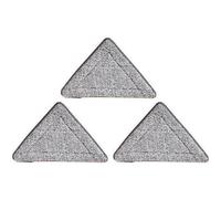 KJHBV 3pcs Têtes de Balai en Fibre Super Absorbantes et Réutilisables pour Sols Stratifiés et Céramiques, Recharge Triangle pour Balai à Franges