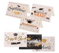 KJHBV 6 Cartes Décoratives de Remise de Diplôme en Papier avec Enveloppes, Ensemble de 6, pour Fêtes de Fin D'études 2024
