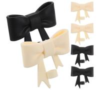 KJHBV 6 Pièces Capuchons de Paille en Silicone Réutilisables Nœud Papillon, Adaptés pour Pailles de 10mm, Protection Anti-poussière pour Tasse et Bouteille, Accessoires Portables