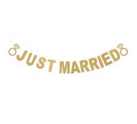 KJHBV Bannière de Parti Scintillante Réutilisables Lettres Pailletées en Papier Or 3 Mètres Couleur Aléatoire pour Décoration de Réception de Mariage