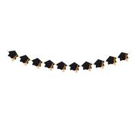 KJHBV Bannière Décorative Noire en Papier Accessoire Photo Unique et Élégant Chapeaux de Graduation pour Fête de Remise des Diplômes pour Célébration