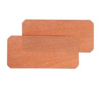 KJHBV Bloc Carré en Bois de Cèdre Espagnol 2pcs pour Humidificateur et Rangement Organisé de Cigares, Design Portable pour Bureau et Bars