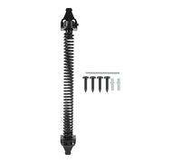 KJHBV Charnière à Ressort 1 Set en Acier Noir Surface Lisse Solide pour Porte de Clôture et Boîte en Bois pour Portillon de Jardin et Cour de Villa