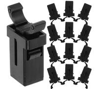 KJHBV Loquets de Verrouillage à Ressort Autobloquants pour Poubelle Cuisine en ABS Noir, Installation Facile 20pcs Protège le Renversement par Petits Animaux, Usage Domestique