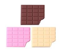 KJHBV Lot de 3 Carnets de Poche Originaux de Chocolat, Légers et Multifonctionnels en Pvc et Papier, Carnet de Notes Créatif pour Bureau et Usage Quotidien
