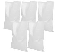 KJHBV Lot de 5 Paquet de Protection Imperméables en PP Blanc pour Stockage et Emballage, Paquet Multi-usages Résistants pour Prévention des Inondations et Jardin
