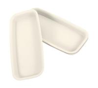 KJHBV Plateaux en Plastique Blanc Résistants aux Chocs pour Pots de Fleurs Lot de 3 Multi-usages, pour Jardinage et Espace de Vie