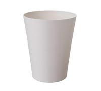 KJHBV Poubelle Ronde sans Couvercle en Plastique Blanc Maison Bureau, Design Simple et Élégant Tri des Déchets