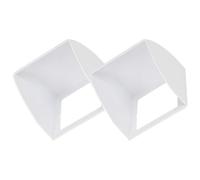 KJHBV Protection Pluie Lot de 2 Pièces pour Sonnette Extérieure en Abs Blanc Étanche Protège Soleil et Eau, pour Sonnette et Borne de Recharge