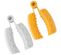 KJHBV Protège-doigts Abs Surface Lisse sans Bavures Facile à Nettoyer Lot de 2 pour Couper Fruits et Légumes Protection Sûre des Doigts Cuisine Couleur Aléatoire