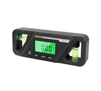 KJHBV Rapporteur Électronique Numérique Magnétique avec Affichage Digital, Plastique Noir, Angles 4x90° et 2x180°, Outil de Mesure D'angle pour Test et Réparation Automobile