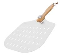 KJHBV Spatule à Plaque de Cuisson en Acier Inoxydable avec Manche en Bois, Facile à Utiliser et Sûre, pour Restaurants et Fast Food