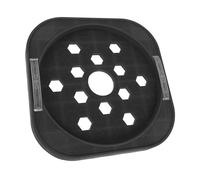 KJHBV Support Base roulettes Universelles Rond Noir en Plastique et Acier Inoxydable Protégeant Le Sol Efficacement Bouteille de Gaz ou Restaurant
