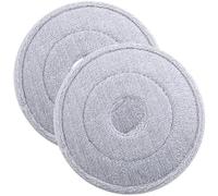KJHBV Têtes de Balai Rondes Recharge Lot de 2 en Tissu Lavable pour Vadrouille de Nettoyage Rapide pour Usage Domestique et Entretien