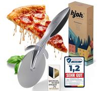 kjøk Coupe-pizza inox Ø 68 mm - pour pizza, pâte & tarte flambée | Roulette à pizza de qualité gastronomique, grande lame inox 68 mm pour une coupe nette, poignée robuste en alliage de zinc