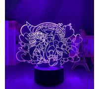 KJsdaADSA Anime 3D lumière Yu Gi Oh rendre pour la décoration de la chambre des enfants veilleuse Manga cadeau Table Led lampe de nuit rendre 7 couleurs