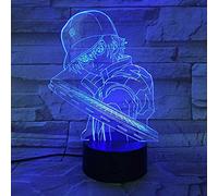 KJsdaADSA Illusion de nuit 3d prince de tennis 16 couleurs lampe illusion d'optique 3d avec télécommande pour salon, chambre, bar, jouets cadeaux