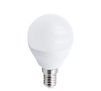 KJXP, Pack of 5, LED Bulb G45 E14 AC110-240V 5W PC Milk Cover Lighting | Aluminum Body 450mm Cooling Without Flickering(Warm White)
