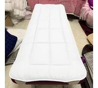KKCD Surmatelas Cotton Beauty Bed avec Tête Trapézoïdale Protège Matelas Éponge Douce pour Table De Massage Lit De Spa Couverture De Lit De Cils avec Trou De Respiration,White2,70x185cm