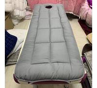 KKCD Surmatelas Cotton Beauty Bed avec Tête Trapézoïdale Protège Matelas Éponge Douce pour Table De Massage Lit De Spa Couverture De Lit De Cils avec Trou De Respiration,Grey1,70x190cm
