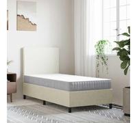 KKgypkn Matelas à ressorts ensachés 90 x 200 cm, fermeté moyenne, avec housse respirante, amovible et lavable jusqu'à 40 °C. Structure multicouche avec mousse et ressorts pour une répartition uniforme