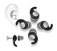 KKNE Boules Quies Pour Dormir, 2 paires - Bouchons Doreilles Anti Bruit, Réutilisables et Lavables pour Sommeil, Anti Ronflement, Travail, étude, Voyage, Concert