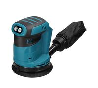 KKnoon Ponceuse à bois orbitale sans fil 125 mm Moteur à brosse Multifonction Électrique Voiture Bois Métal Cirage Polissage Ponceuse 3 vitesses pour batterie 18 V