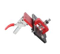 KKPLZZ Gabarit de Charnière Dissimulée 35 Mm en Aluminium Réglable 15-25 Mm | Mèche en Acier au Carbone, Alliage D'aluminium, Menuiserie D'armoire de Porte, Planches de 15 à 25mm, Guide de Perçage de