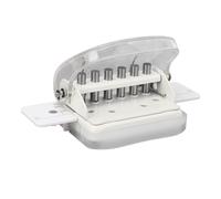 KKPLZZ Perforateur Portatif Transparent, Collecteur de Copeaux intégré, Nettoyage Facile, Prise Confortable pour Papier A4 B5 A5, avec 30 26 20 Trous pour Fournitures Scolaires et (transparent)