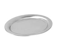 KKPLZZ Plat Alimentaire en Acier Inoxydable, Assiette Ovale Polie Miroir pour la Cuisine, avec Conception Multifonction pour Le Service de Collations et de Fruits