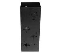 KKPLZZ Porte-Parapluie en Métal Acier au Carbone Creux de 16,5 Pouces | Acier Enduit de Poudre, Résistant à la Rouille, Séchage Creux, Support pour Vêtements de Pluie, Entrée, Bureau, Maison,