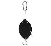 KKPLZZ Système de poulie de panier suspendu rétractable très résistant 35,6 x 15,2 x 7,6 cm, crochet de suspension rétractable pour pot de fleurs de jardin