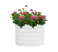 KKVUIIFF Lot de 2 jardinières surélevées en métal - Grand potager - 60 x 60 x 43 cm - Jardinière surélevée pour la culture de légumes, d'herbes et de fleurs
