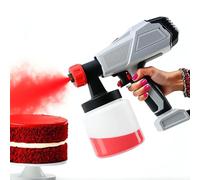 KKYOYRE Pistolet pulvérisateur électrique 500 W pour desserts, kit aérographe de décoration de gâteaux avec récipient de grande capacité de 800 ml et 3 tailles de buse pour pâtisserie, glaçage