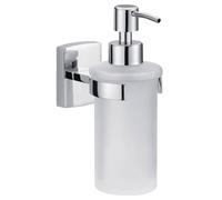 tesa Distributeur de savon Klaam – Métal chromé adhésif sans perçage 200 ml 170x70x125 mm
