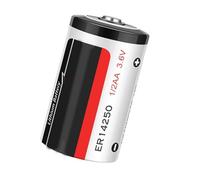 Klaisy Batterie bouton ER14250 3,6 V au lithium 1200 mAh adaptée aux appareils haute performance et électronique, températures extrêmes